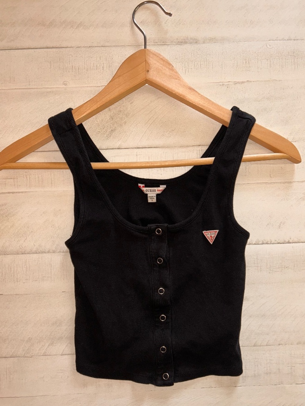 Guess Black Tank Top: